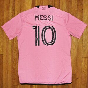 Adidas Messi Inter Miami CF 24/25 Home Soccer Jersey Men's L Pink